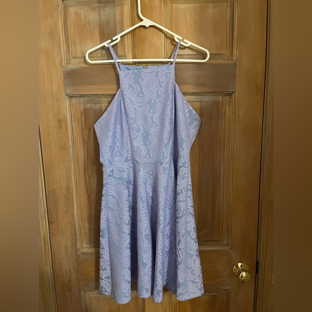 lace periwinkle dress
